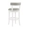 Alaterre Furniture Hanover Swivel Bar Height Bar Stool, White and Gray, 2PK ANHN02PDCR2 - alternate 6